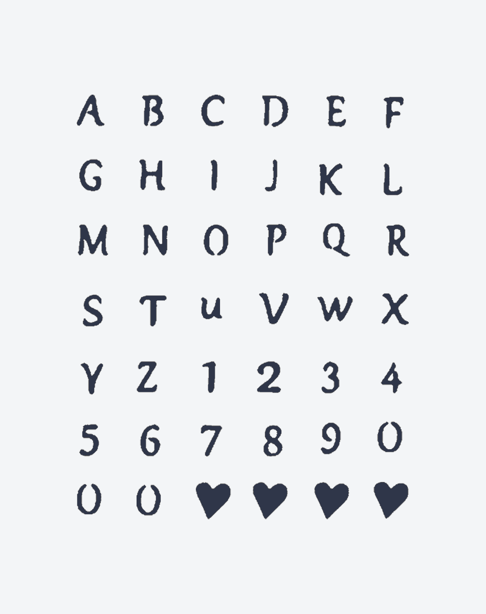 Letters and Numbers|Temporary Tattoo Stickers-Waterproof&Safe Body Art ...