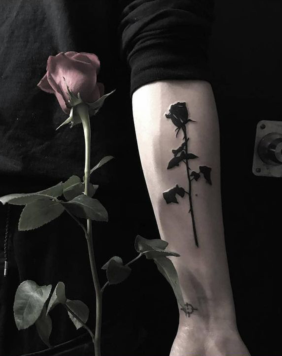 Dark Butterfly & Rose