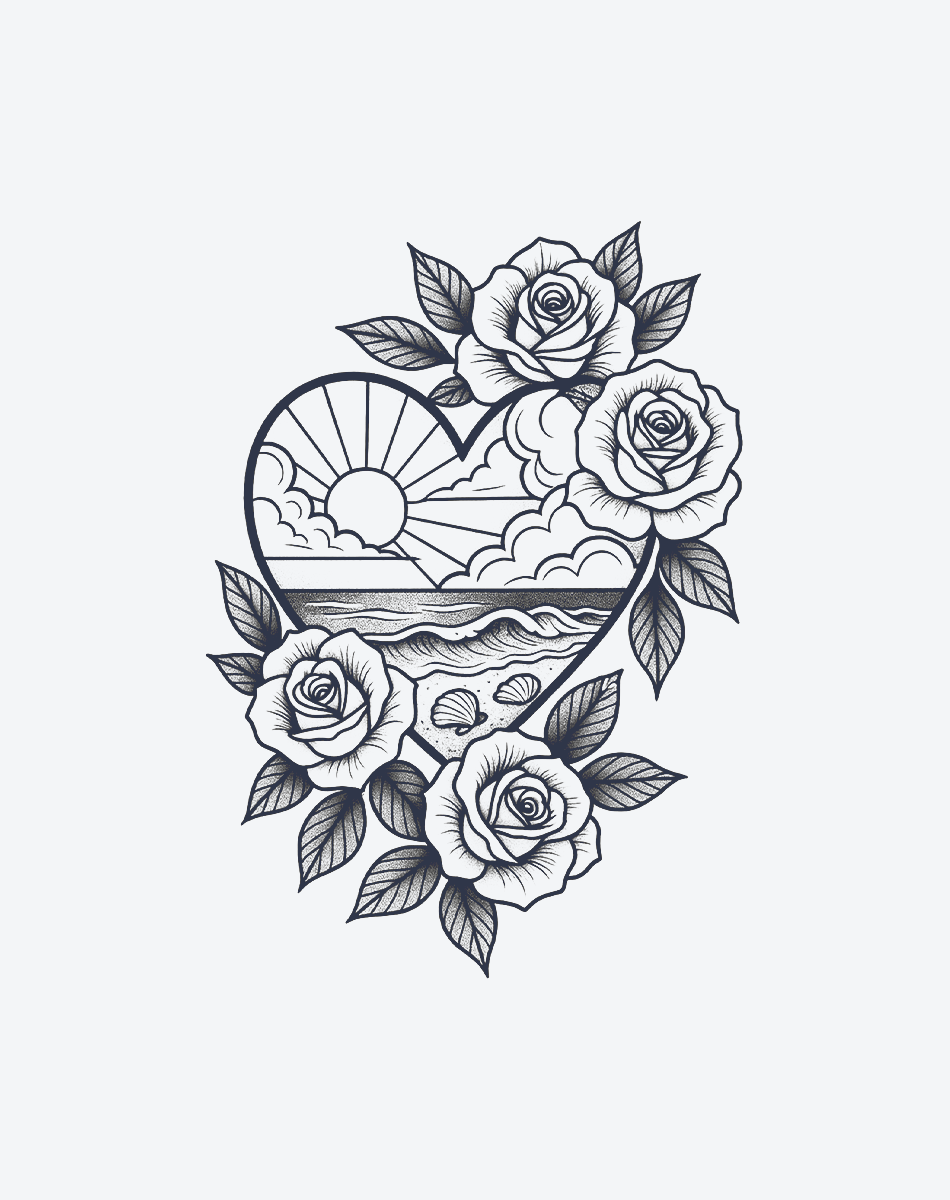 Ocean Heart Bloom