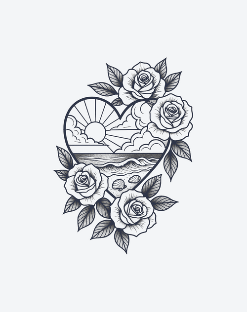 Ocean Heart Bloom