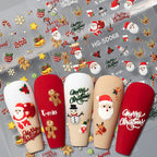 3D Embossed Christmas Carnival Nail Decals