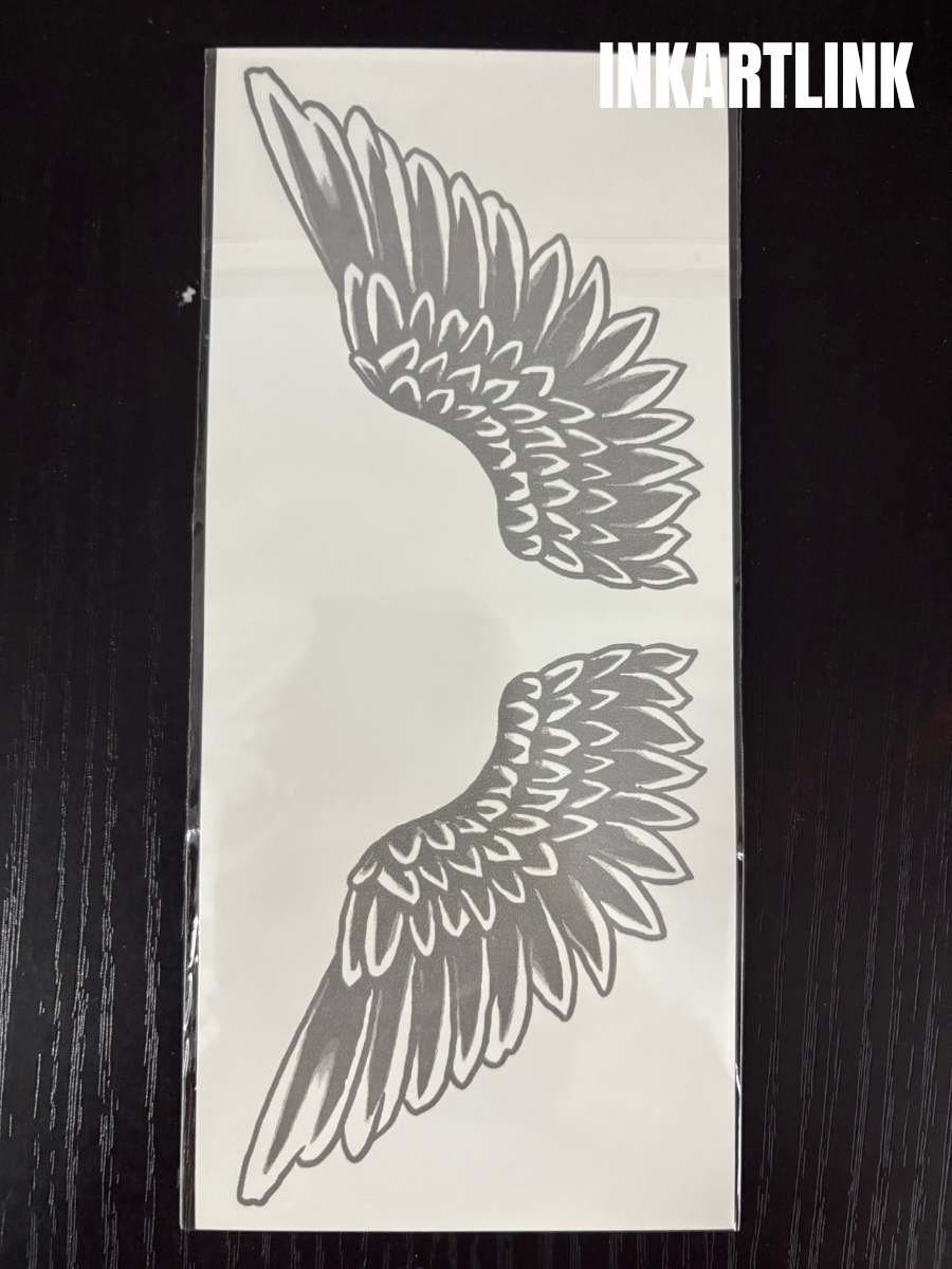INKARTLINK Wings of Ascent Body Art Stickers Temporary Tattoo