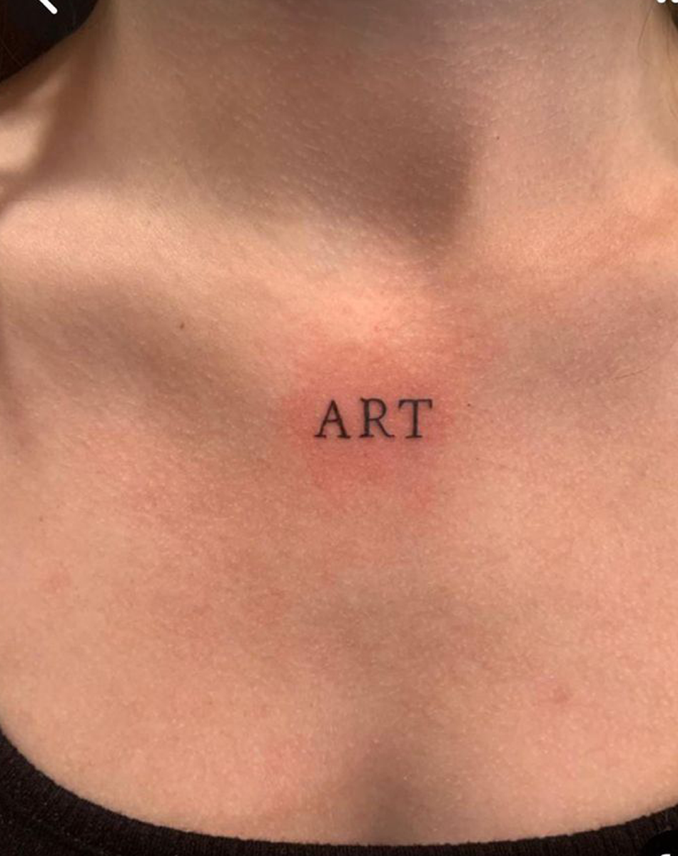 The English letter "ART"