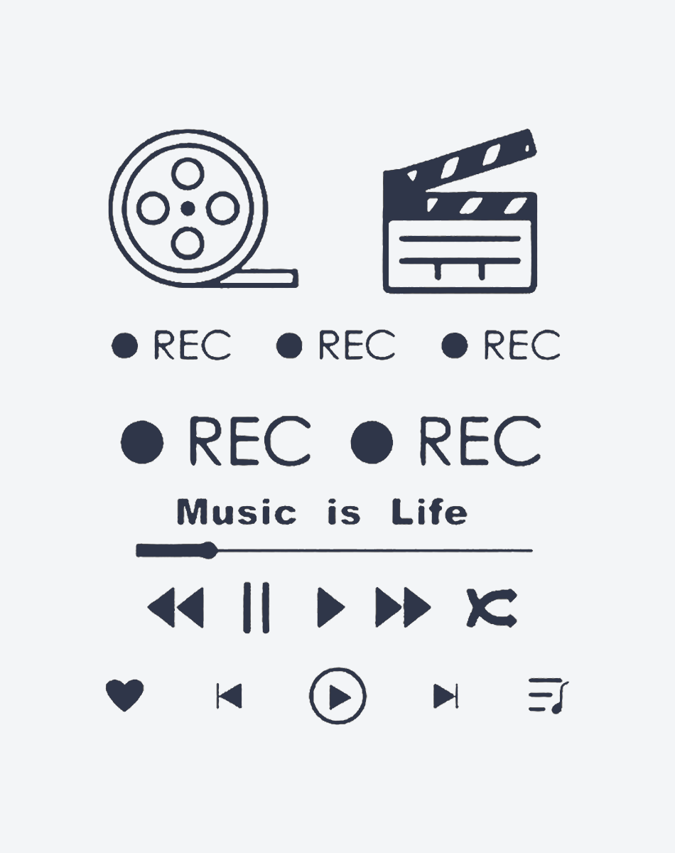 Icons related to music