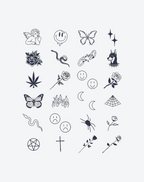 Finger tattoos -Diverse Doodles