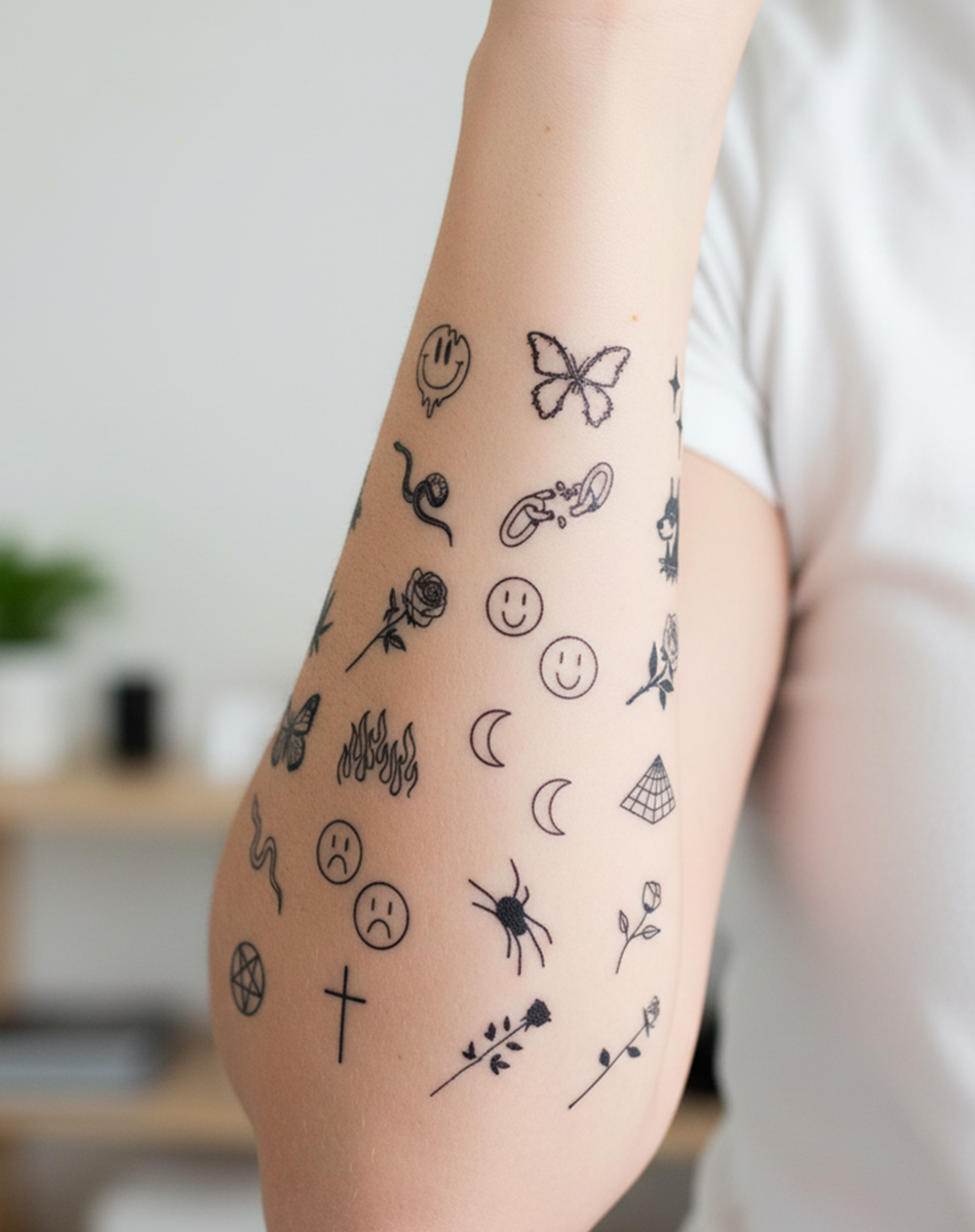Finger tattoos -Diverse Doodles