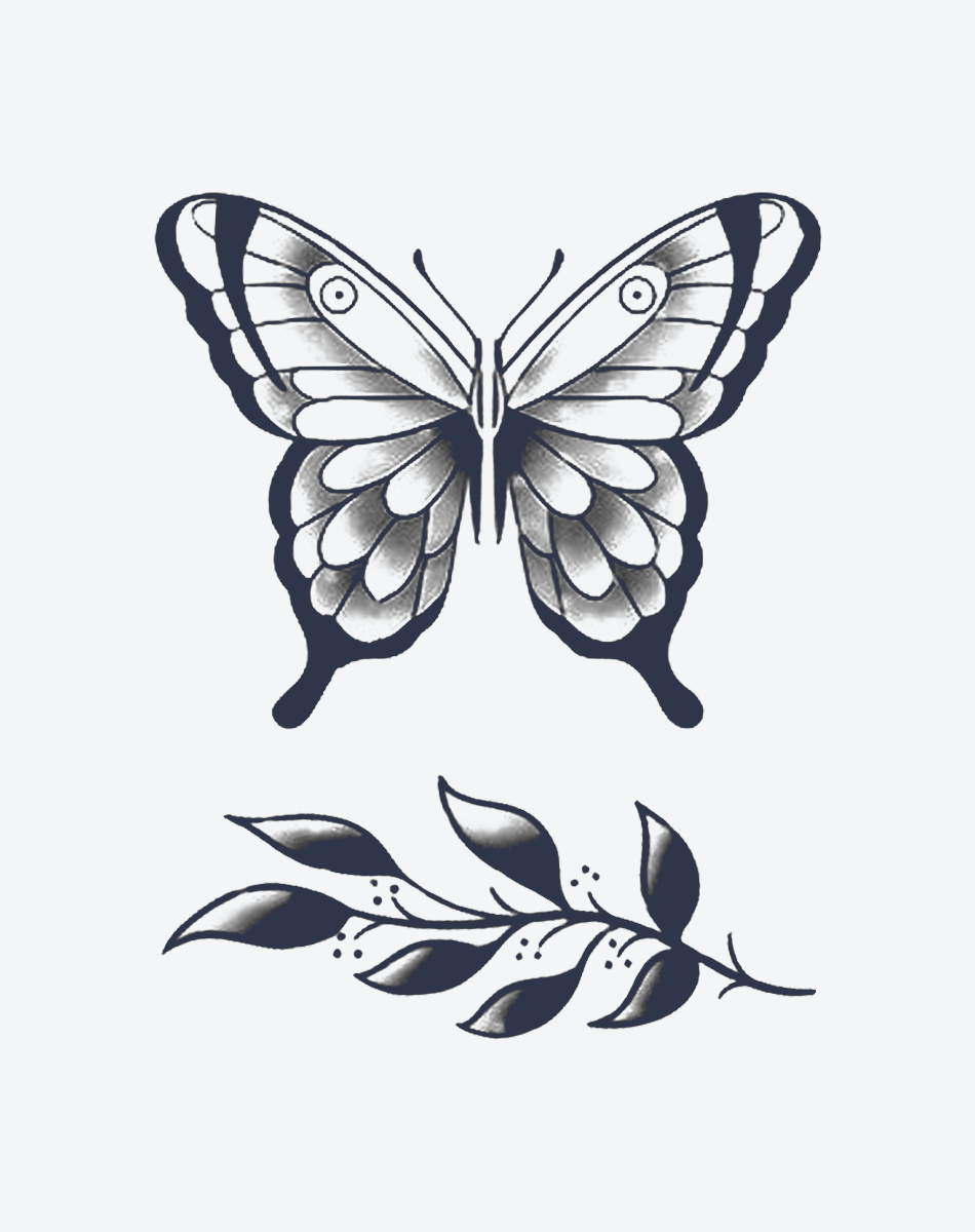 Butterfly and Leaf