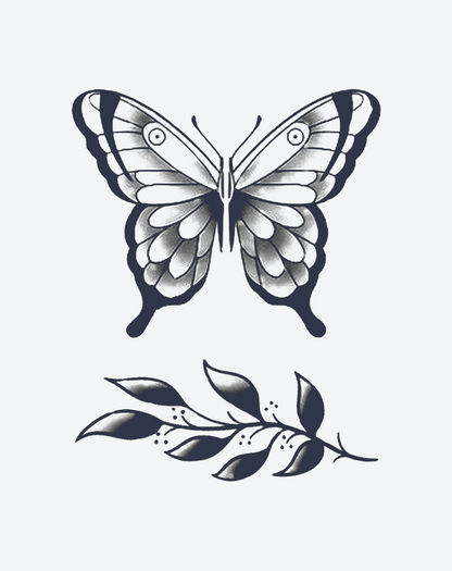 Butterfly and Leaf