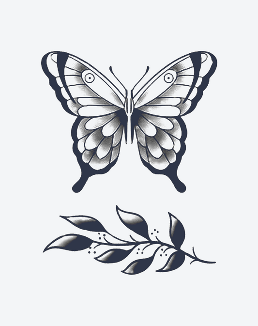 Butterfly and Leaf