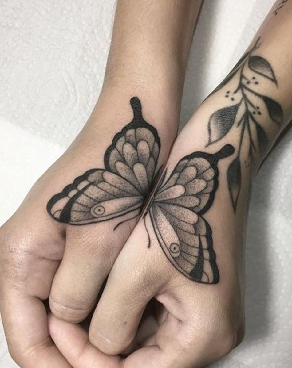 Butterfly and Leaf