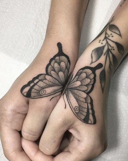 Butterfly and Leaf