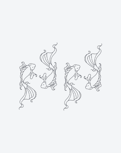 Anmutiger Koi-Flow