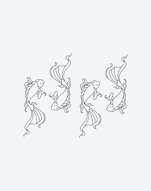 Anmutiger Koi-Flow