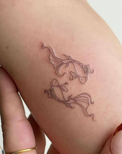 Anmutiger Koi-Flow