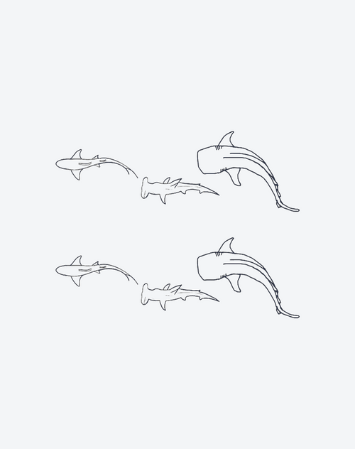 Shark Silhouettes