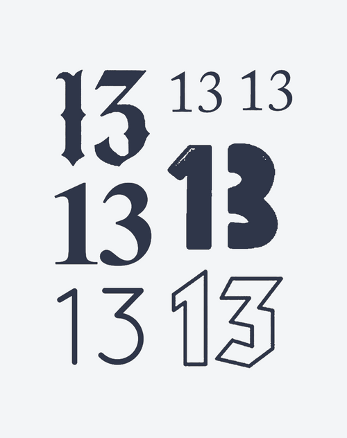 number 13