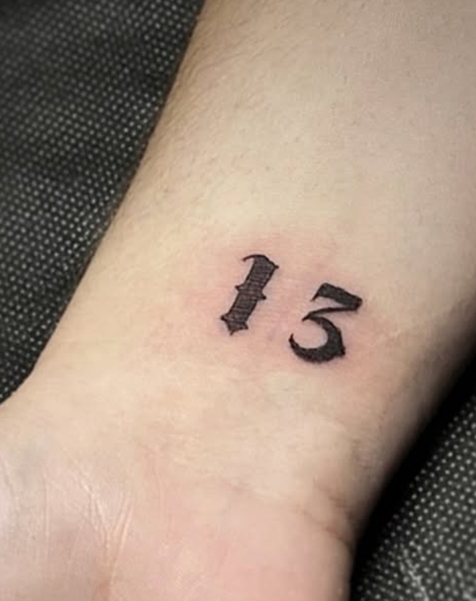 Tattoo of the Number 13: Meaning & Myth