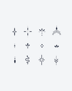 Boho Festival Finger Tattoos