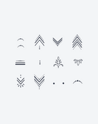 Finger tattoos-Dotted Journey