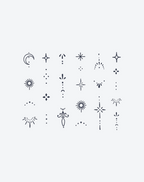 Finger tattoos-Celestial Sprinkles