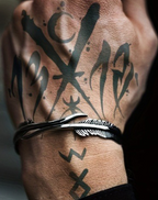 Finger tattoos-Abstract Glyphics