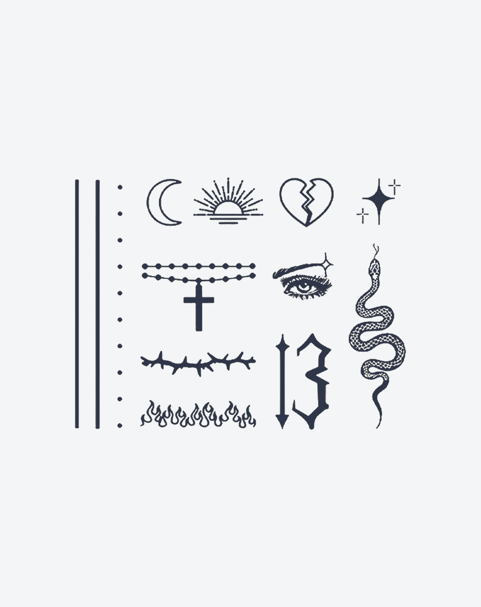 Finger tattoos-Mystic Minis