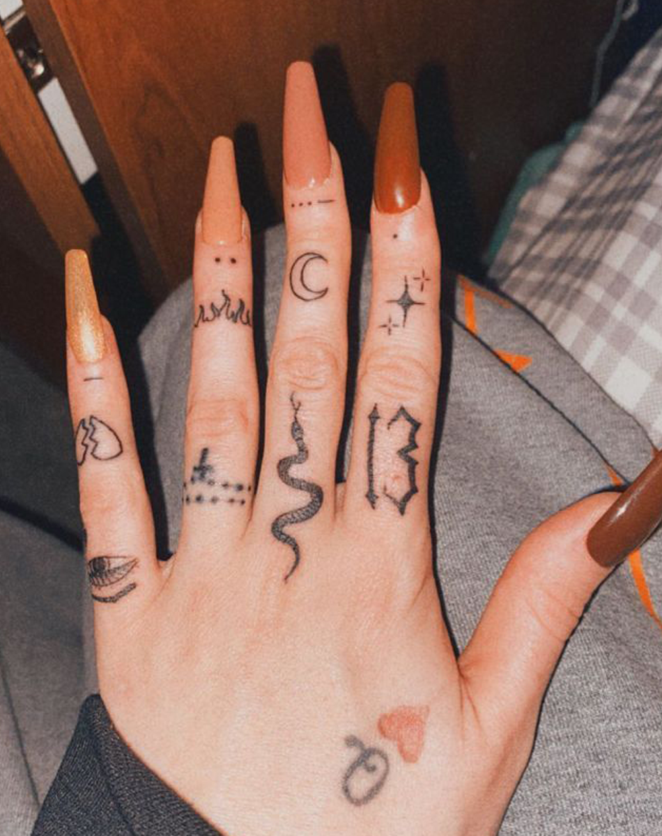 Finger tattoos-Mystic Minis