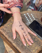 Finger tattoos-Tribal Glyphs