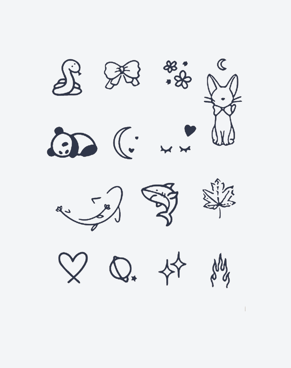 Finger tattoos-Whimsical Wonders