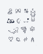 Finger tattoos-Whimsical Wonders