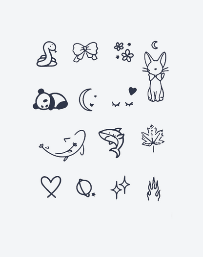 Finger tattoos-Whimsical Wonders