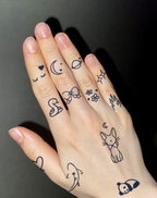 Finger tattoos-Whimsical Wonders