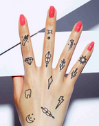 Finger tattoos-Cosmic Charms