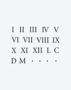 Roman numerals