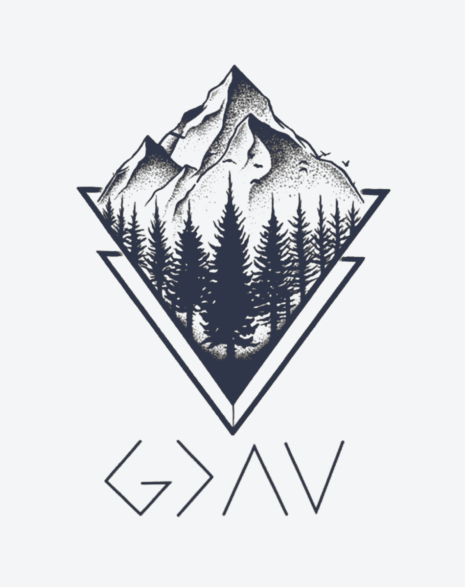 Silent mountain forest