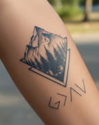 Silent mountain forest