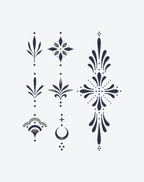 Finger tattoos-Ornate Henna Accents