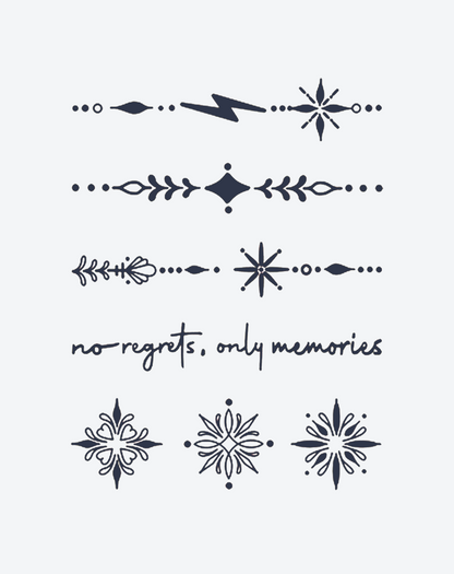 Finger tattoos-Memento Lines