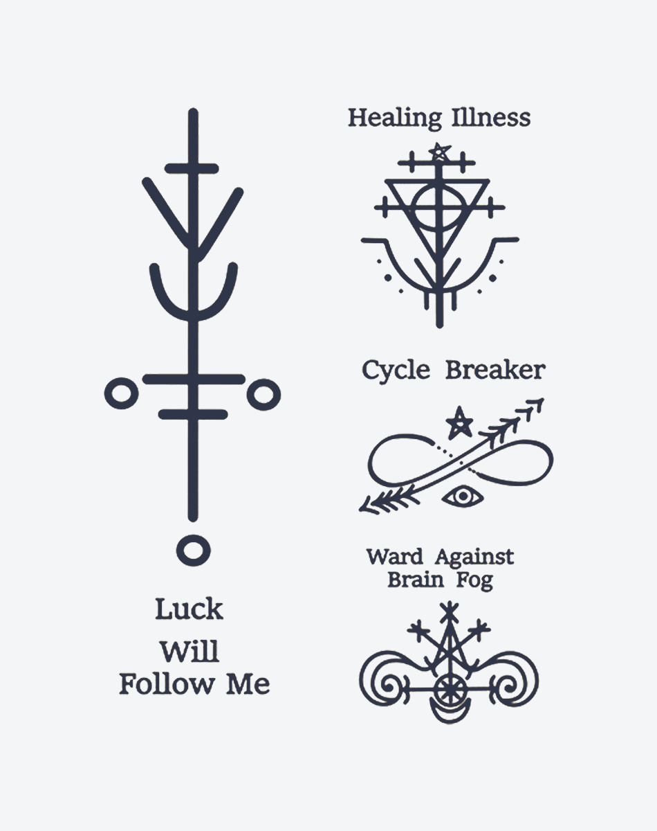 Finger tattoos-Sigil of Empowerment