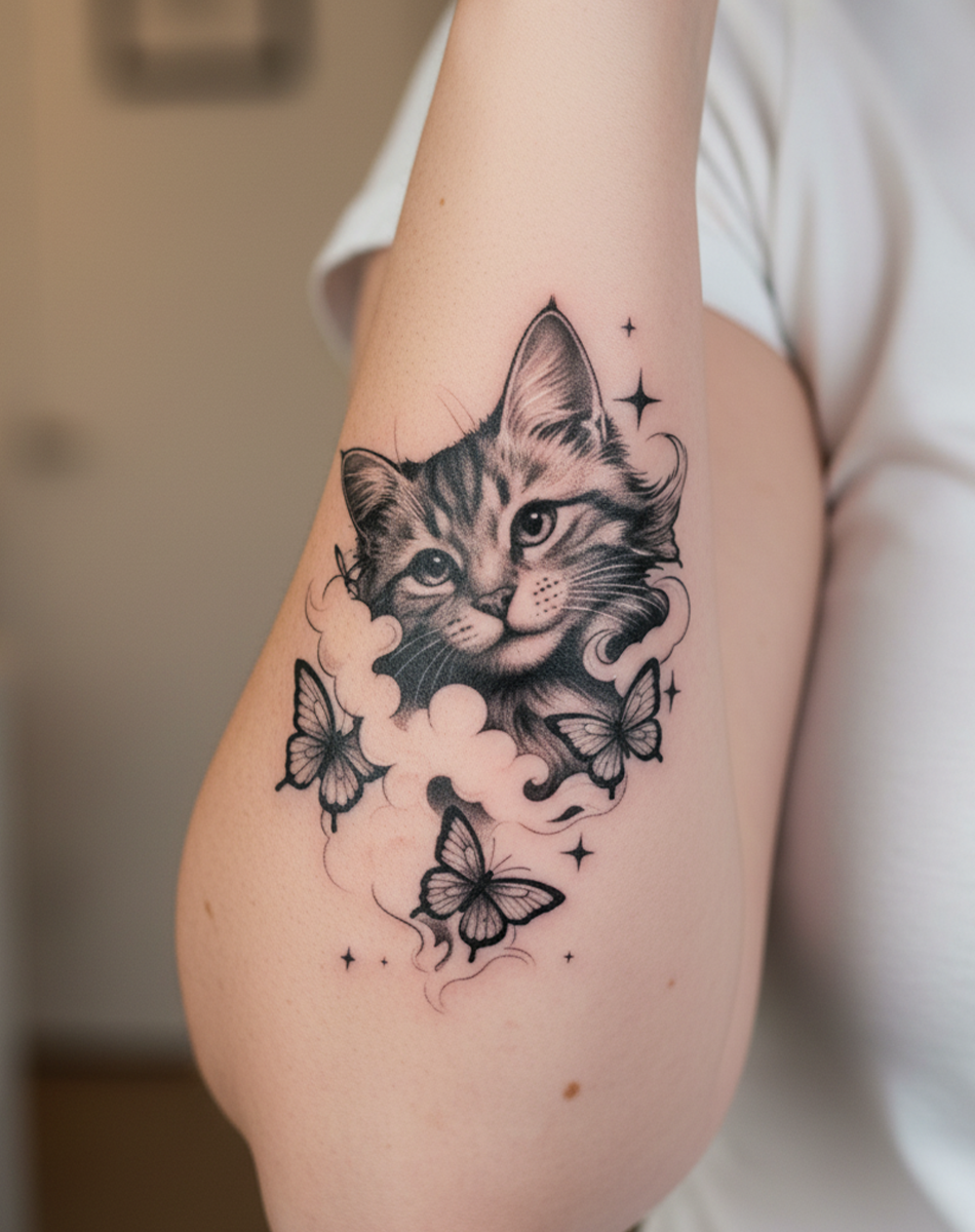 Butterfly Dream Cat