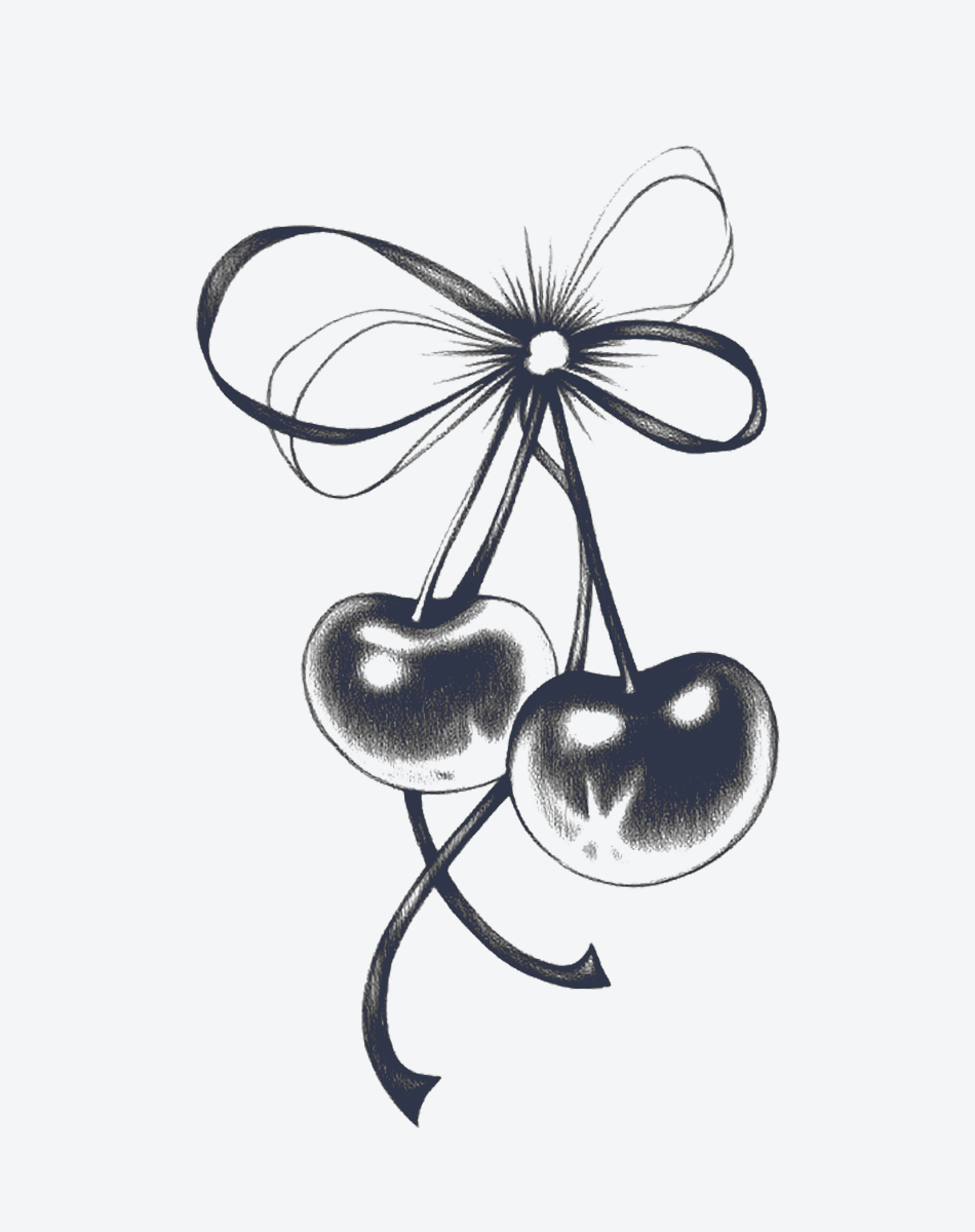 Cherry Sweetheart Temporary Tattoo