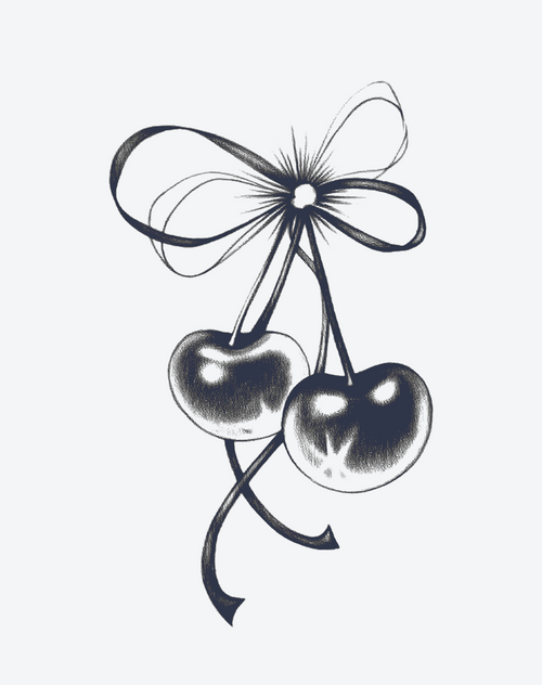 Cherry Sweetheart Temporary Tattoo