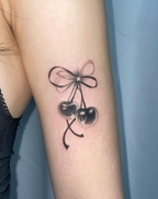 Cherry Sweetheart Temporary Tattoo