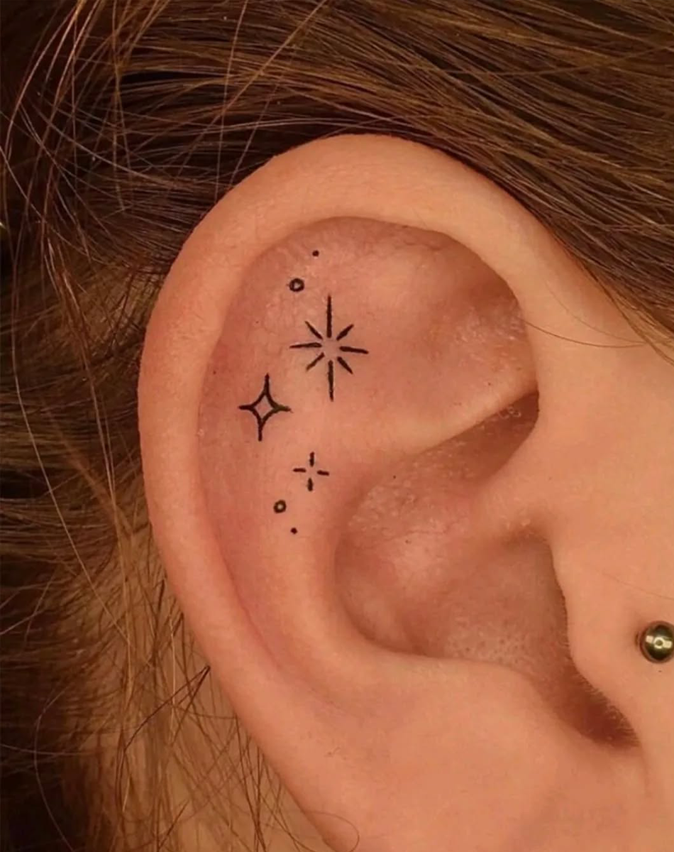 Sparkle Star Design | Dainty Star Cluster