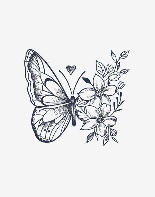 Butterfly and Blossom Love