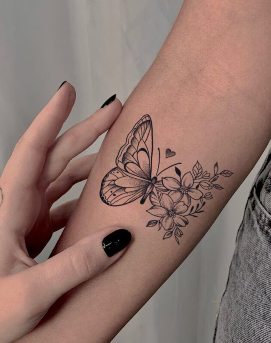 Butterfly and Blossom Love