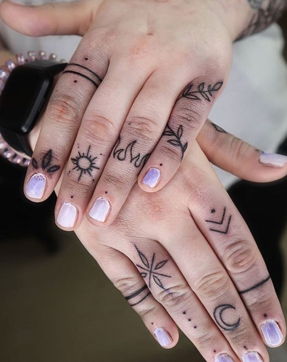 Dainty Temporary Tattoos Fine Line Designs