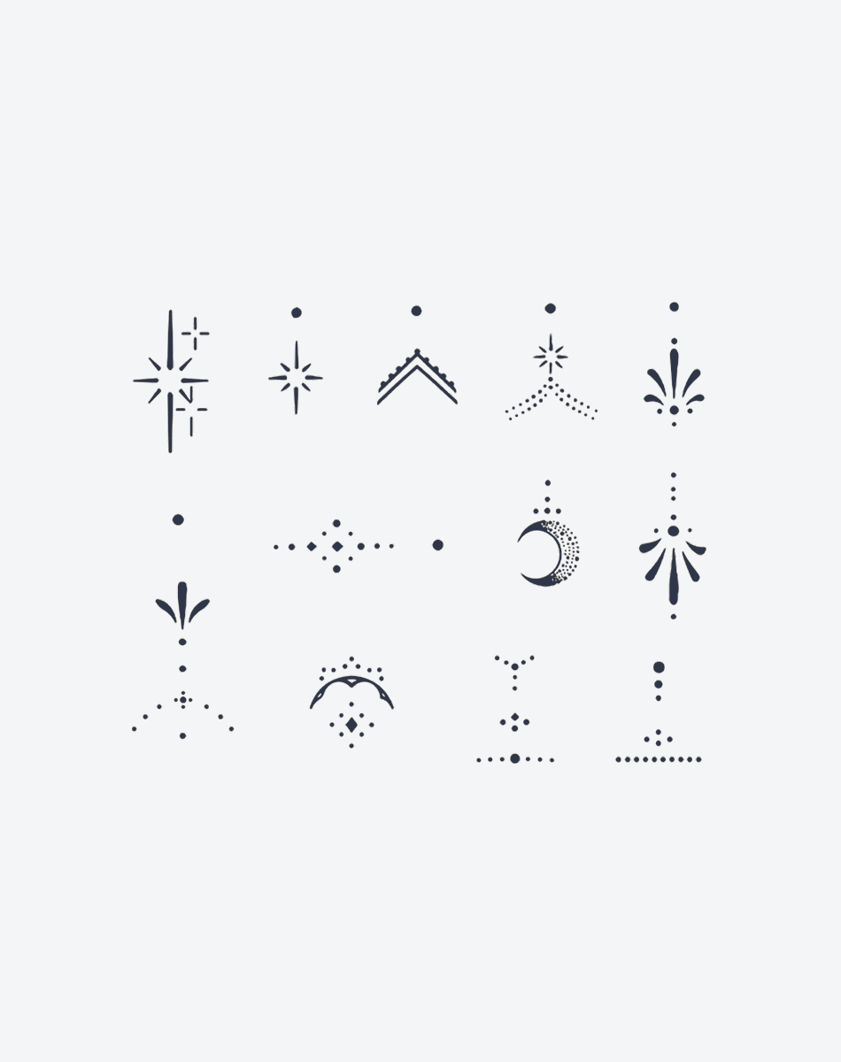 Celestial Geomancy Temporary Tattoo