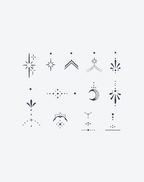 Celestial Geomancy Temporary Tattoo