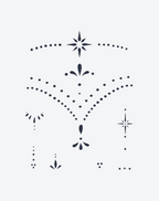 Ethereal Starburst Adornment Temporary Tattoo | Cosmic